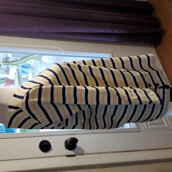 Talbots Stripe Cotton Tee SZ MD - Picture 3 of 7